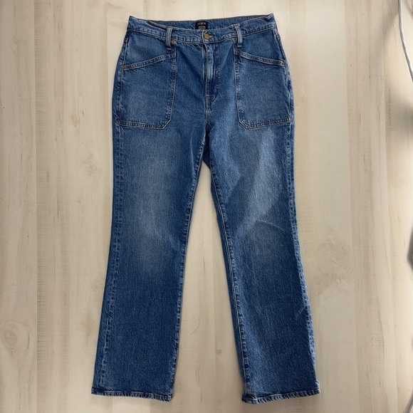 J CREW high rise bootcut cotton utility all day stretch jeans 2024 30 soft - Picture 5 of 9